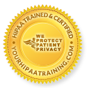 HIPAA Trained & Certified seal
