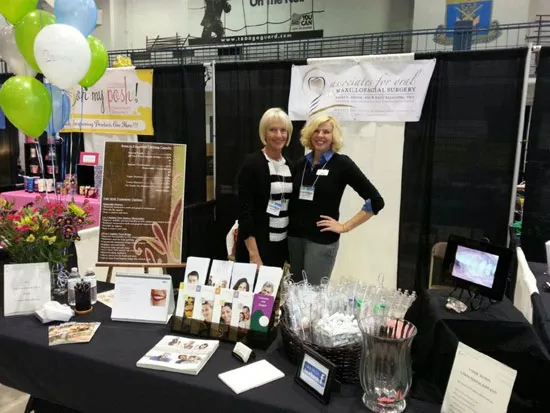 Oral surgery  booth at the health fair